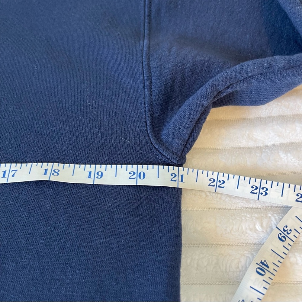 Hanes Eco Smart Navy Blue Men's Medium Zip Up Hoodie Jacket Classic Lightweight - Picture 10 of 13